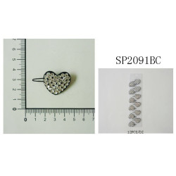Diamond Heart Hair Pin