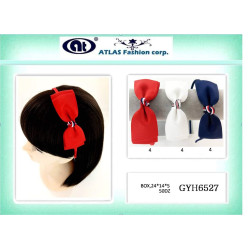 Grosgrain Bow Headbands with Red, White, and Blue Centers