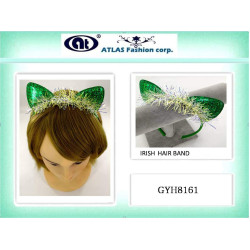Green mermaid fabric ear headbands