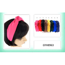Solid colored knot headbands
