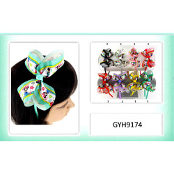 Bright Colored Satin Headbands with Minnie Mouse Bow