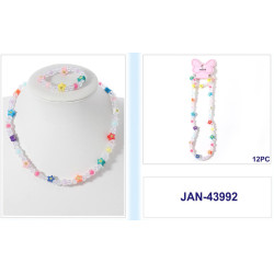 Star and Clear Bead Bracelet and Necklace Set