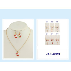 Hello Kitty Earring and Necklace Set