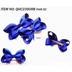 Basic Small Royal Blue Bows - sold in Pairs - Need to be carded (included)