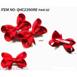 Small basic Red Bows - sold in pairs - need to be carded (included)