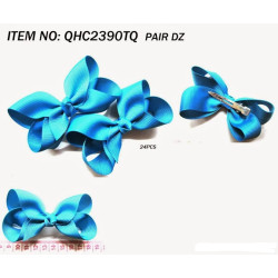 Basic Small Turquoise Bows - sold in pairs - need to be carded (included)
