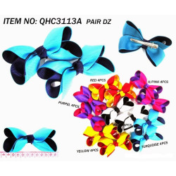 Two Toned Grosgrain Medium Sized Bows - Need to be carded (included)