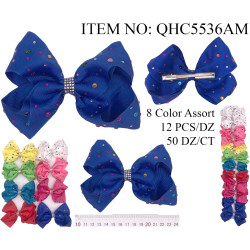 Larger Hair Bows with Colored Bling