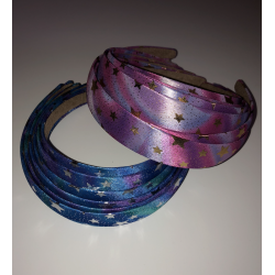 Galaxy Headband with gold star details