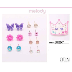 Earrings Sets on a Crown Shaped Card
