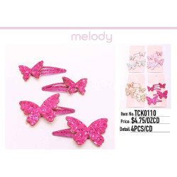 Sparkle Butterfly Clips