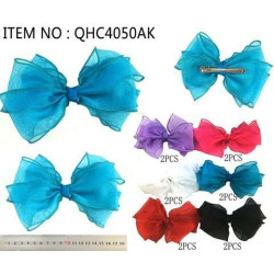 Thicker Shimmery Tulle Large Bow - need to be carded (included)