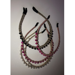 Headbands with Gems and Gold Detailing