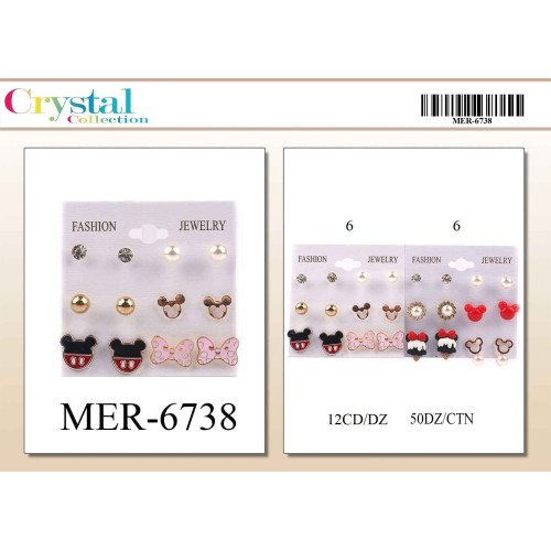 Assortment including Minnie Mouse earrings