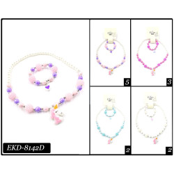 Unicorn necklace and bracelet set