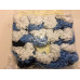 Braided Scrunchies - white and blues