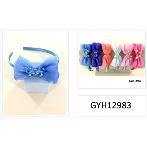 Iridescent Headbands with Acrylic Butterfly Center