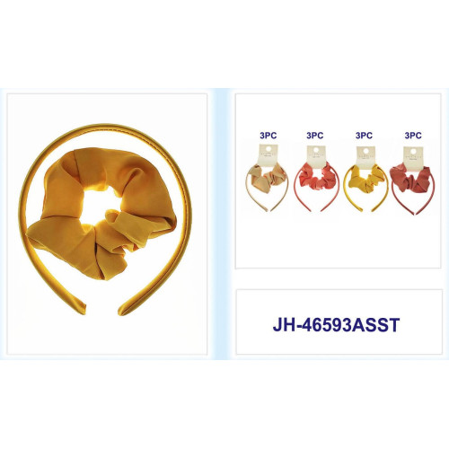 Soft Toned Headbands with Matching Scrunies