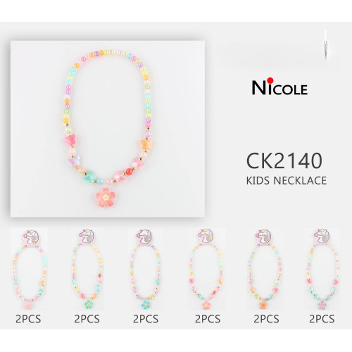 Flower Dangle with Pearls and Butterflies Necklace