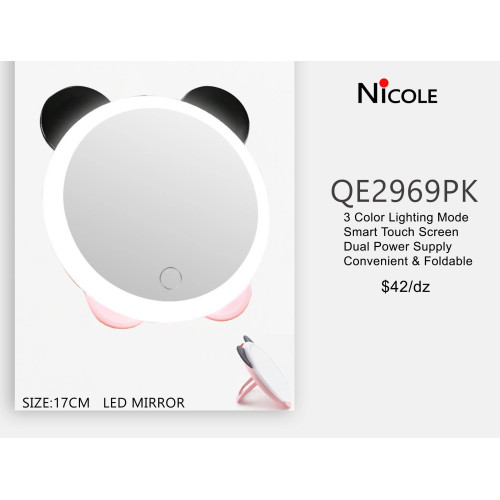 LED Light Up mirror with ears!