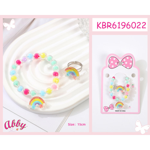 Rainbow Bracelet and Ring Combination