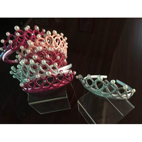 Crowns with Pearls on Headband