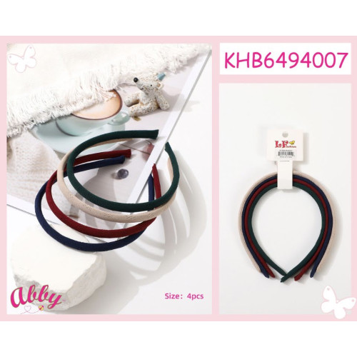 Set of 4 Fall Colored Thin Fabric Headbands