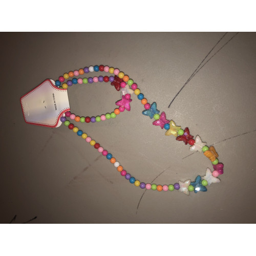 Rainbow Butterflies Beads Jewelry Set