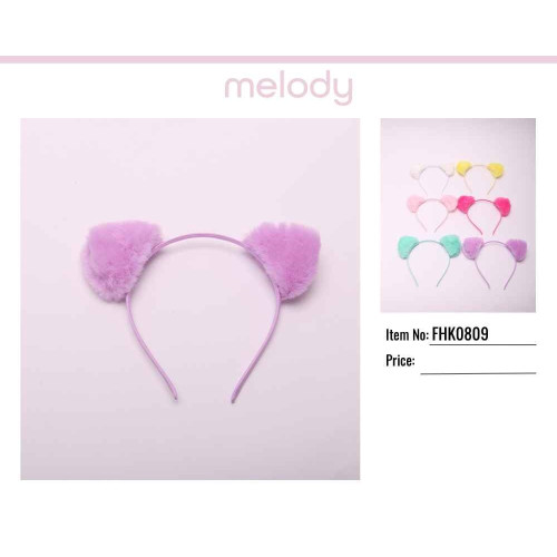 Furry Balls Ear Shaped on a Headband
