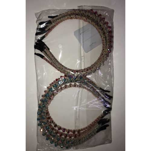 Headbands with Gems and Gold Detailing