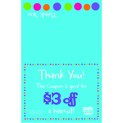 Coupon - Thank You note with $3 off  (includes envelope)