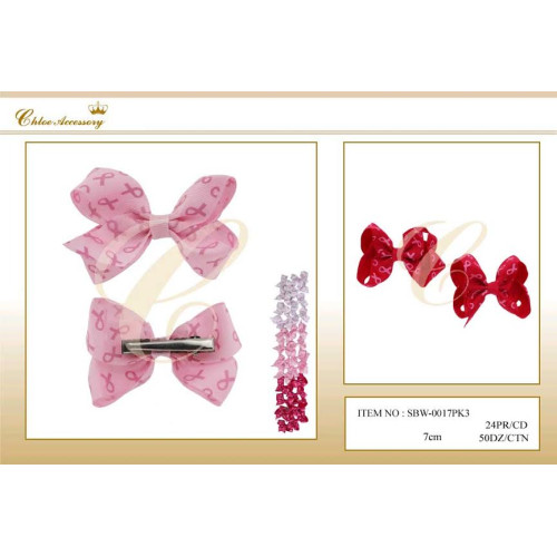 Breast Cancer Pink Bow Assortment - Need to be carded (included)